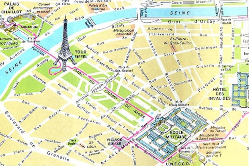 Studio Chic Paris Tour Eiffel Near Eiffel Tower 7Th Floor Exterior foto